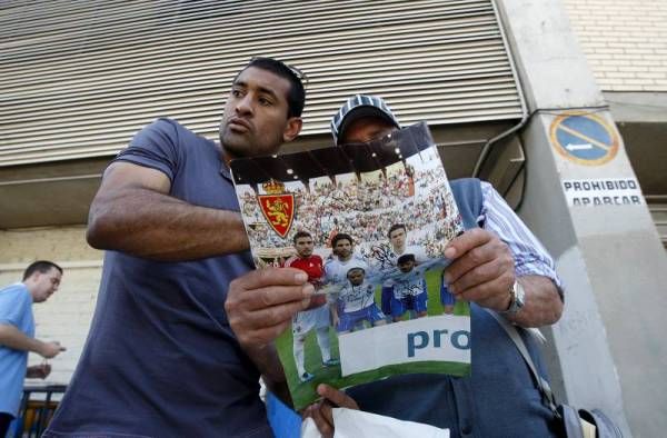 Salida del entrenamiento del Real Zaragoza