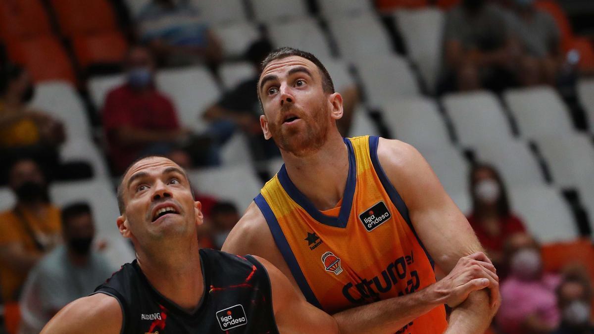 Víctor Claver, en el partido de presentación ante el Gran Canaria