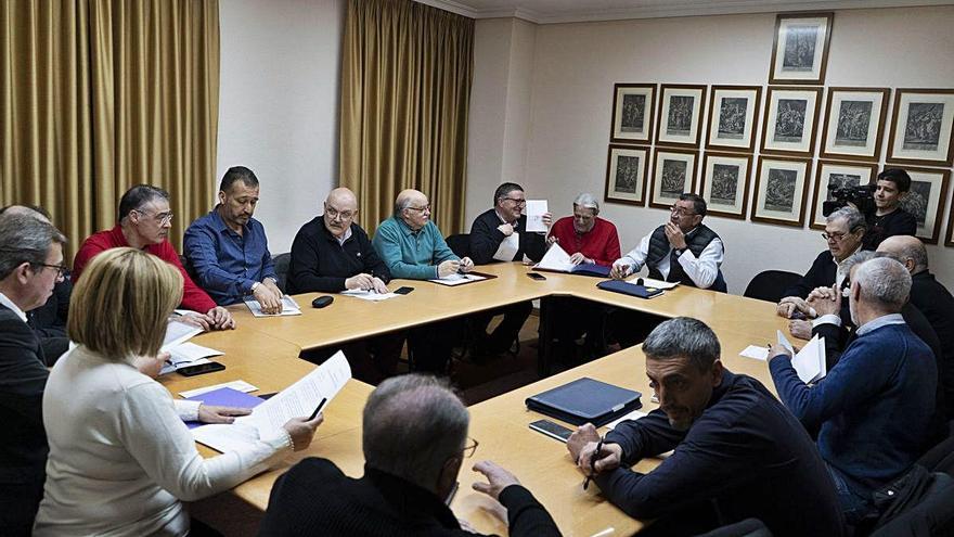 Una de las reuniones del Consejo Rector durante el último año.