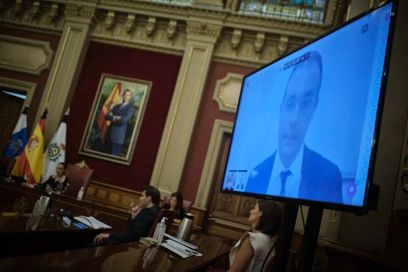 Pleno Sesión Ordinaria + Extraordinario Ayuntamiento de Santa Cruz de Tenerife  | 29/05/2020 | Fotógrafo: Andrés Gutiérrez Taberne