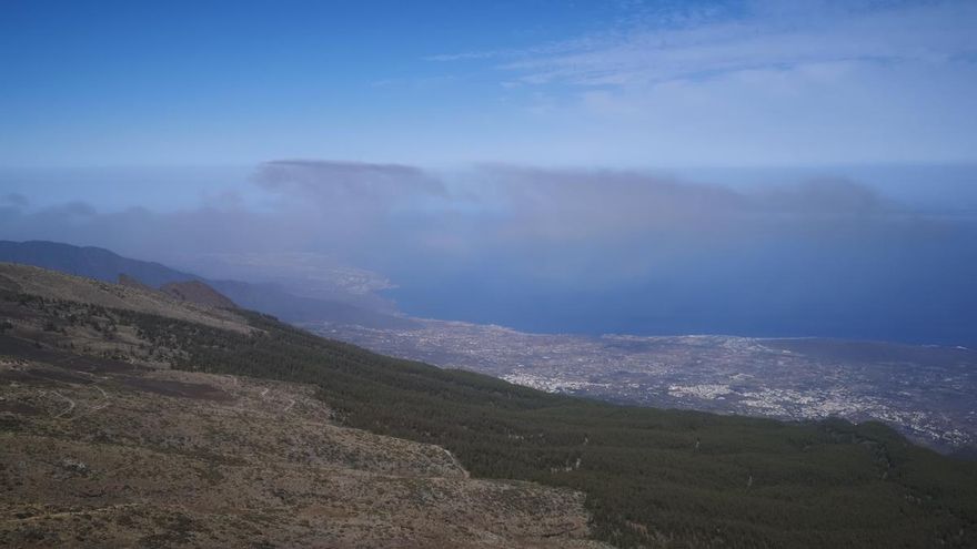 Una mañana de cielos cubiertos, este martes en Canarias