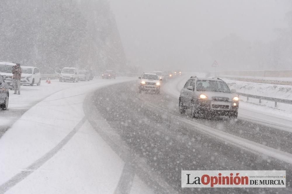 La nieve tiñe de blanco Murcia