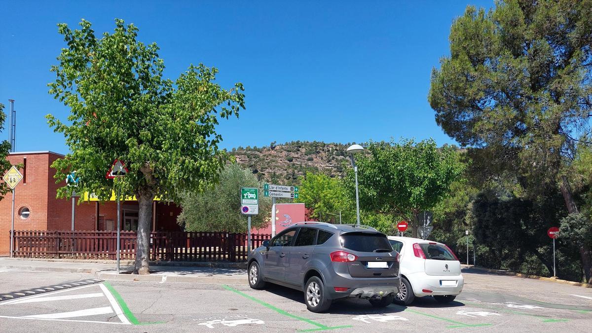 La zona de parada ràpida que s'ha habilitat