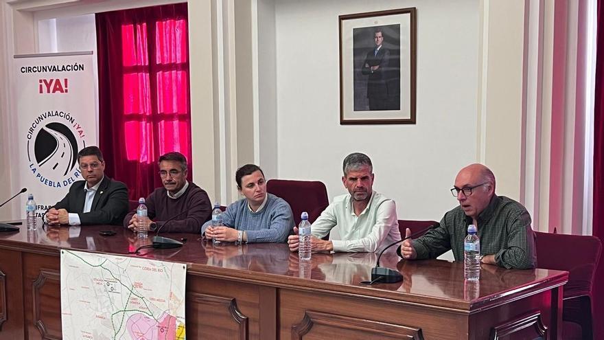 Frente común de La Puebla del Río, Coria, Isla Mayor y Almensilla para reivindicar un nuevo enlace con la SE-40