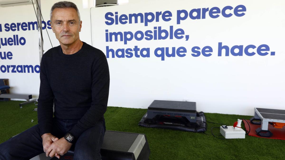 Fran Escribá, antes de la entrevista a este diario en la Ciudad Deportiva.