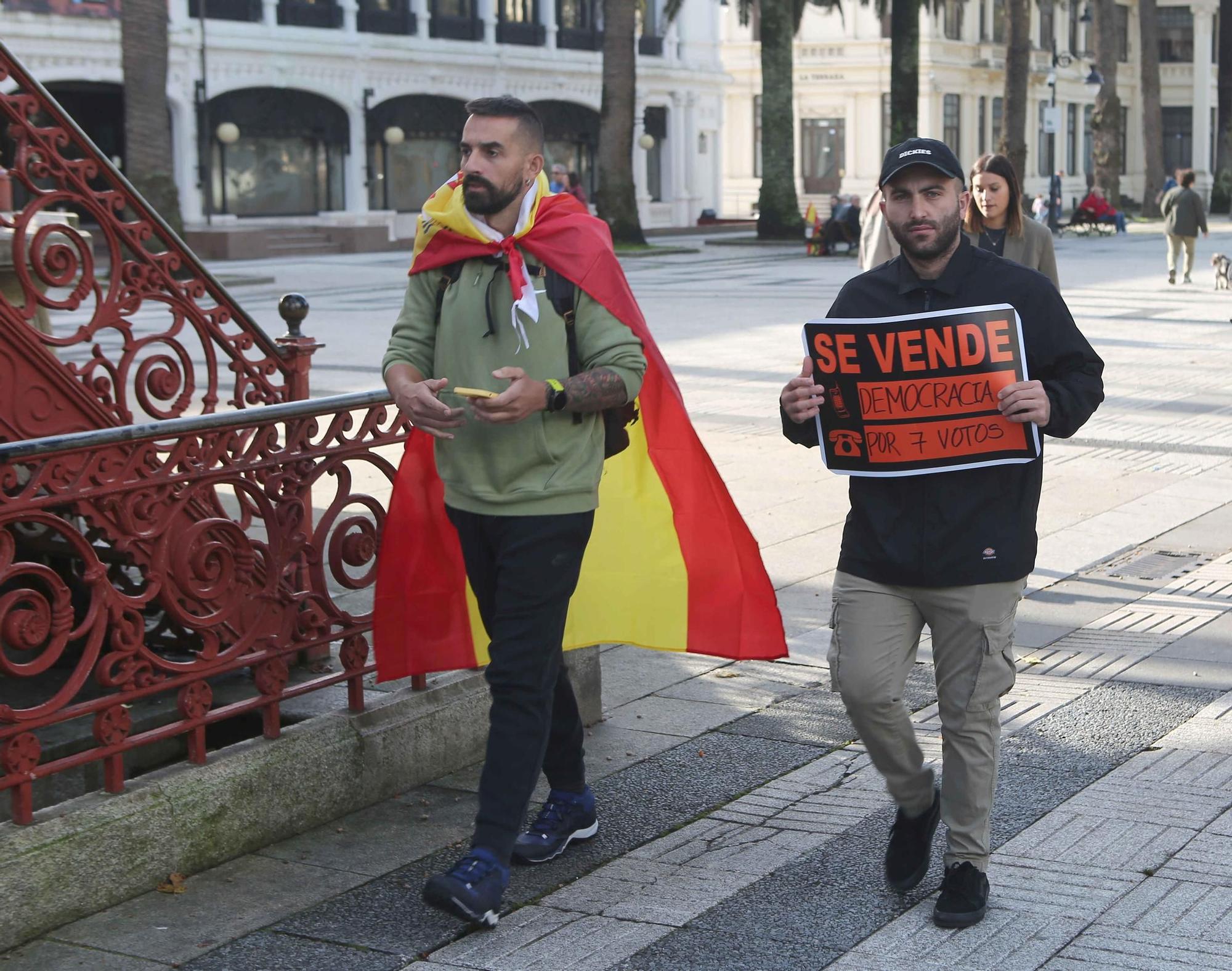 Miles de personas protestan en A Coruña contra la amnistía