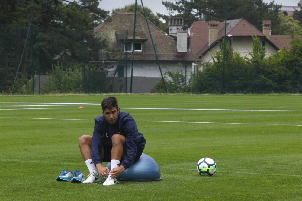 Negredo, uno de los protagonistas del lluvioso día