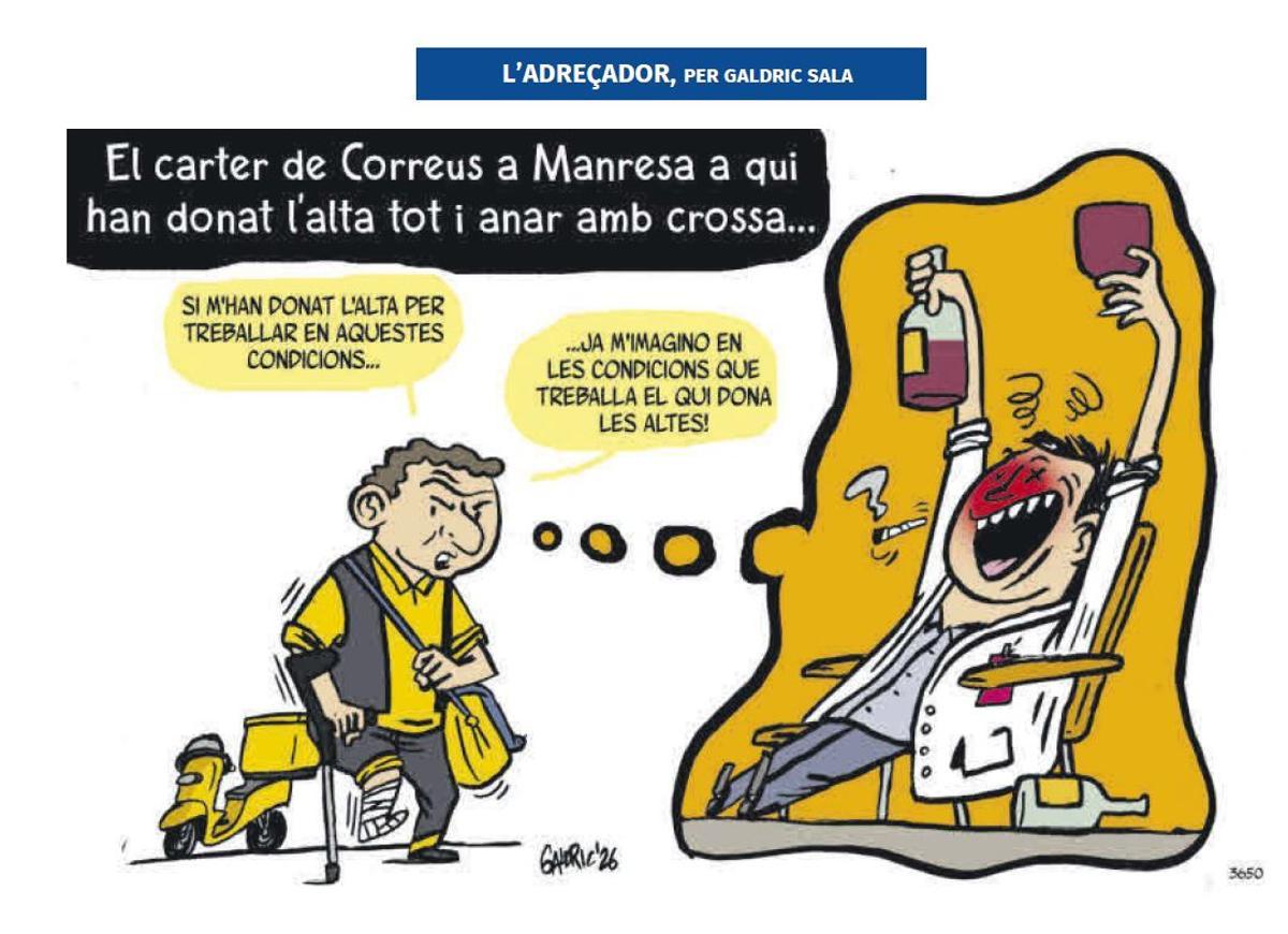 L'acudit sobre el cas de González que va fer l'acuditaire de Regió7, Galdric Sala