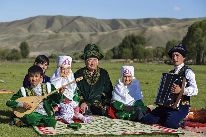 Familia de Kazajistán