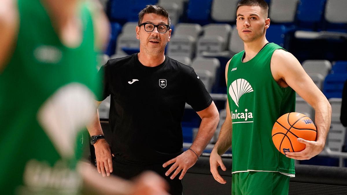 Primer entrenamiento de Matt Mooney con el Unicaja