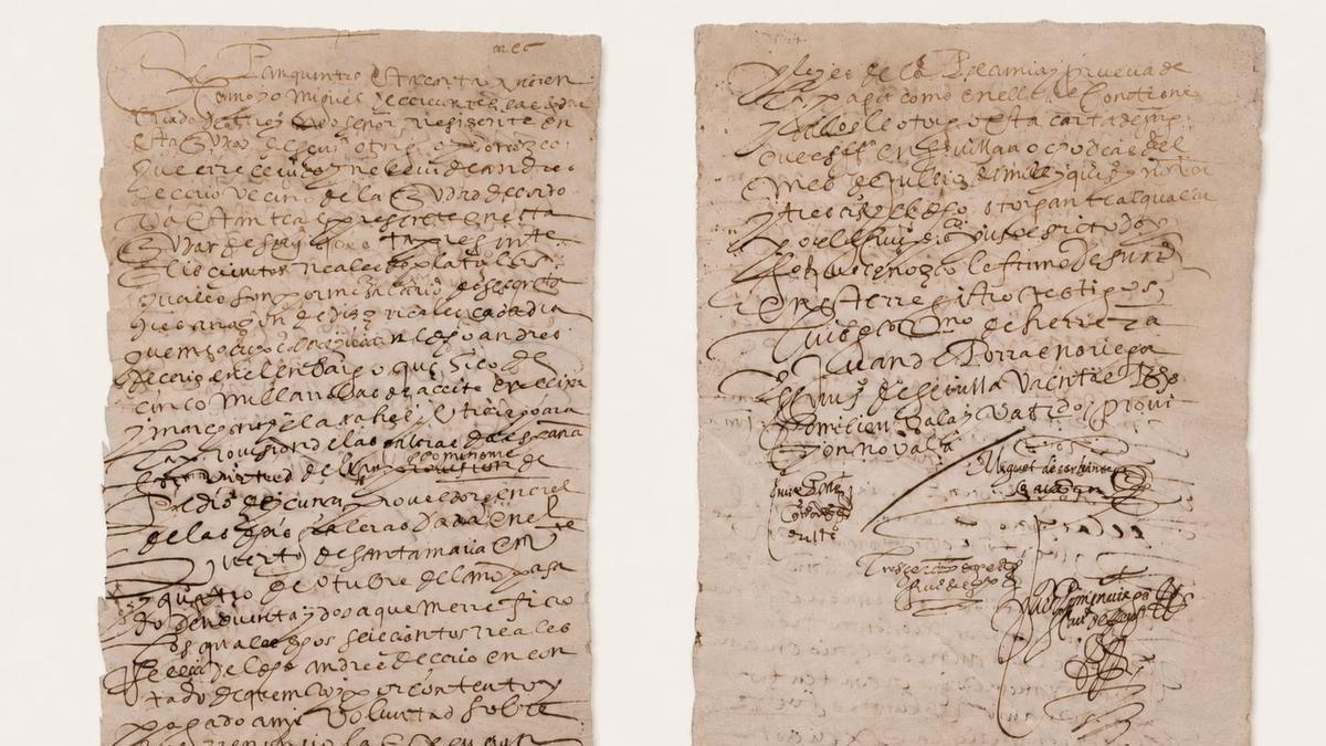El manuscrito firmado por Cervantes que ‘salió’ de un archivo, pasó por los tribunales y ahora reaparece en una subasta en Madrid
