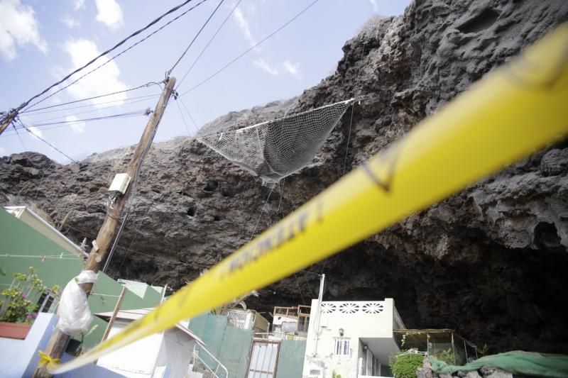 Zonas con riesgos de desprendimiento en Tenerife