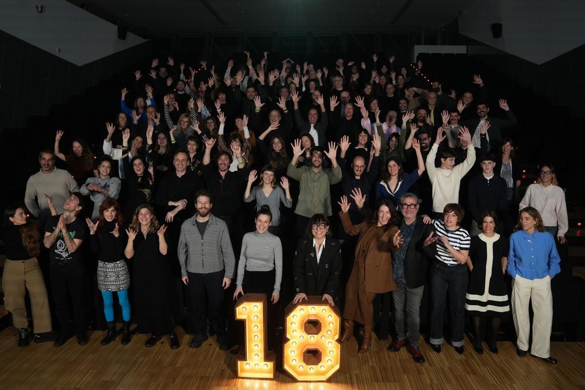 20/01/2026 Foto de familia de los nominados a los 18 Premis Gaudí, a 20 de enero de 2026, en Barcelona, Cataluña (España). Los 18 edición de los Premis Gaudí de cine, que se entregarán el 8 de febrero en el Gran Teatre del Liceu de Barcelona, ha batido record de producciones candidatas con 85 títulos. CULTURA David Zorrakino - Europa Press
