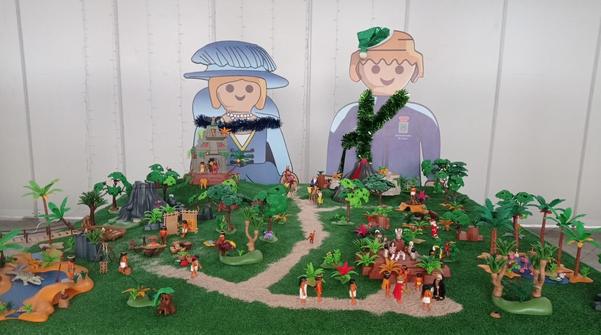 La Pola monta el gran belén: de las escenas con güevos pintos a los playmobil y portales "mineros"