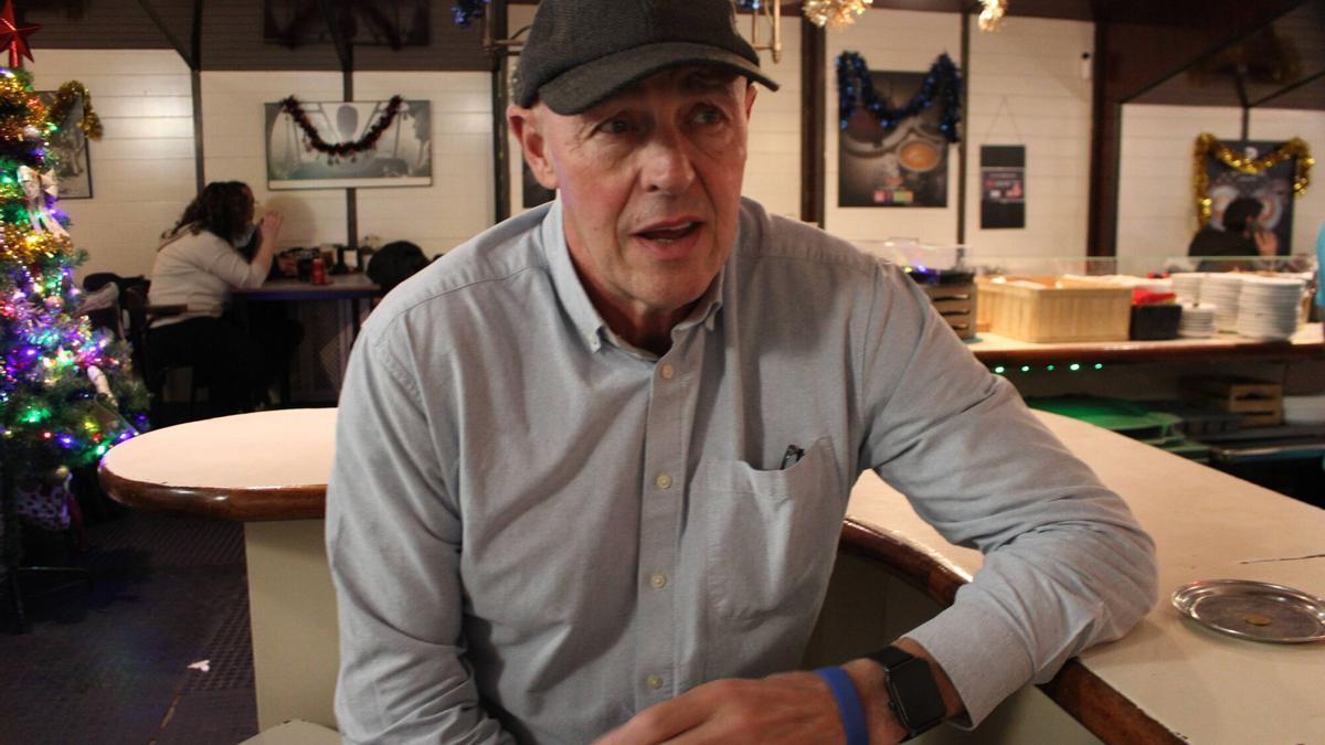 Felipe Burón presidente de la Asociación Santa Bárbara de Mieres.