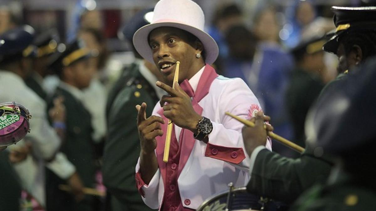 Ronaldinho, en los últimos Carnavales de Rio.