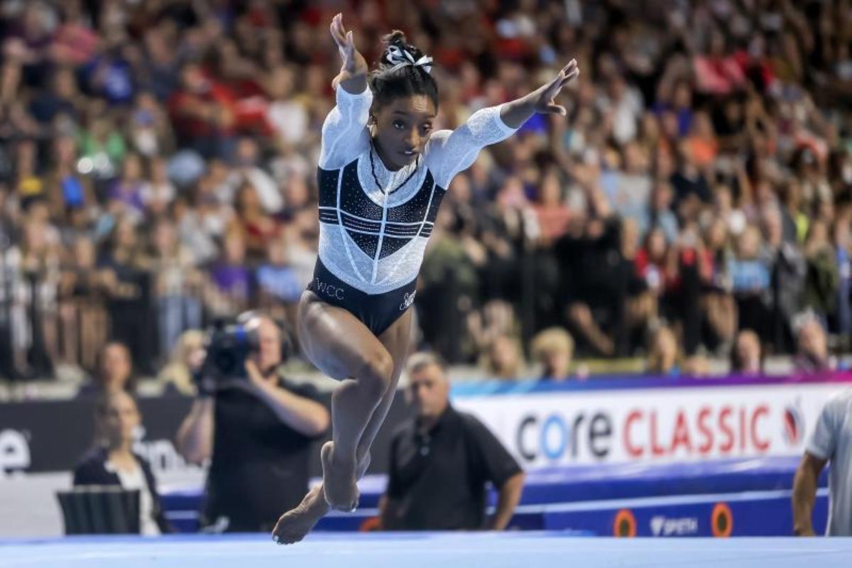 La increible Simone Biles, vuelve a la acción