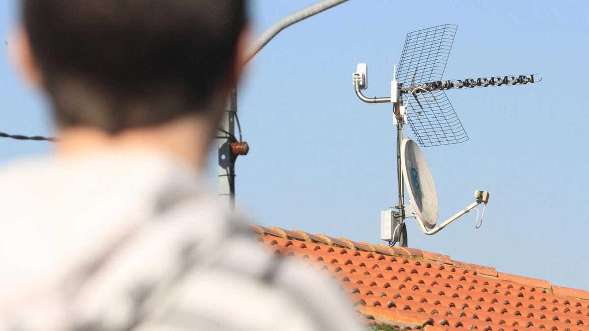 Una antena de conexión wifi