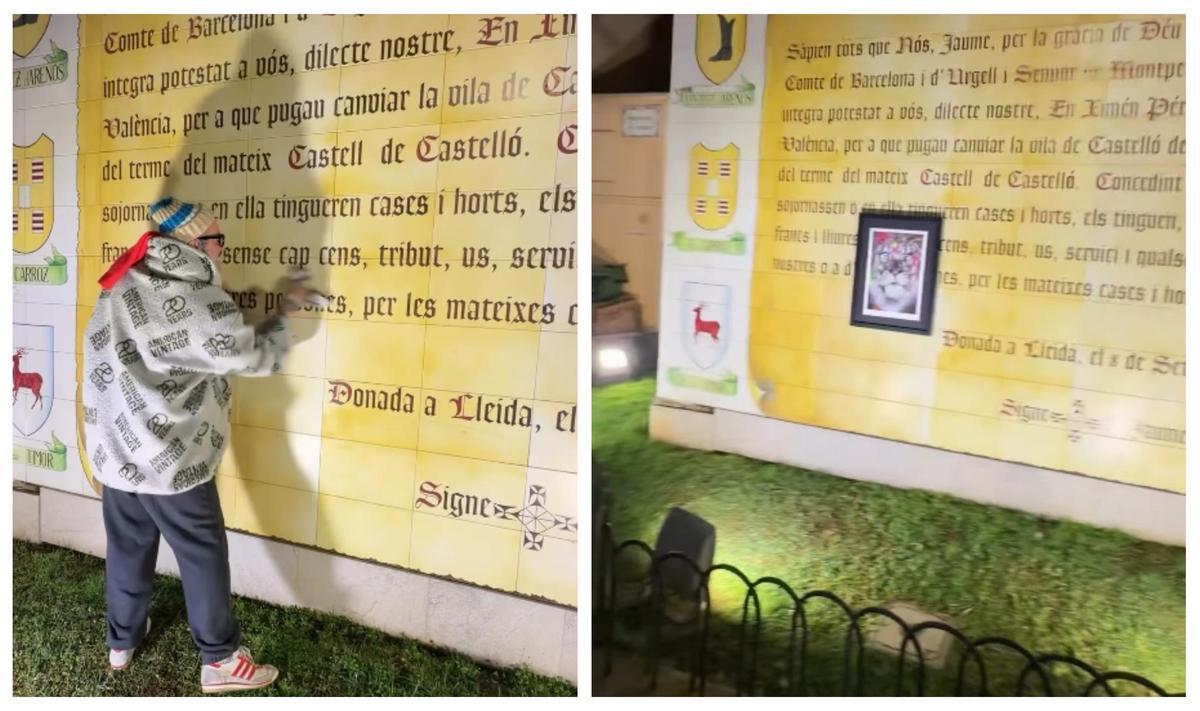 Imagen de la actuación viral del artista.