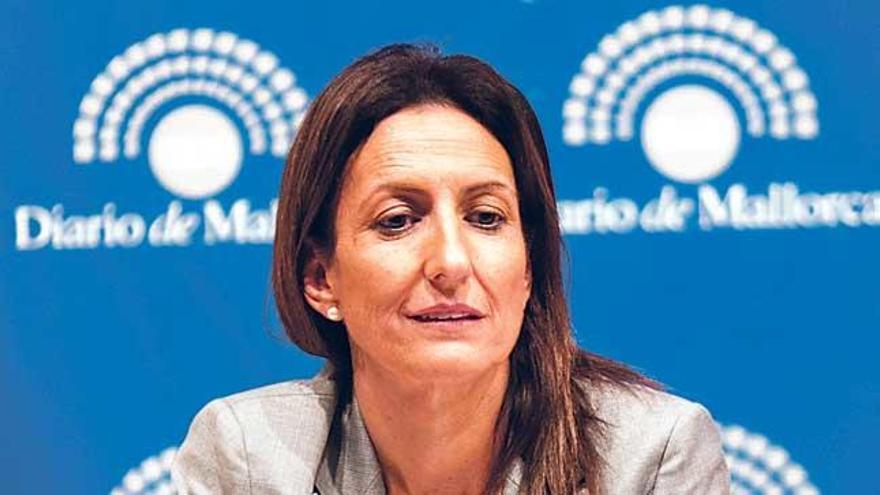 Inma Benito, hace una semanas, en el Club Diario de Mallorca.