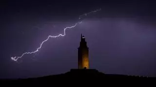 Tormenta eléctrica con más de 1.700 rayos registrados en las últimas horas en Galicia