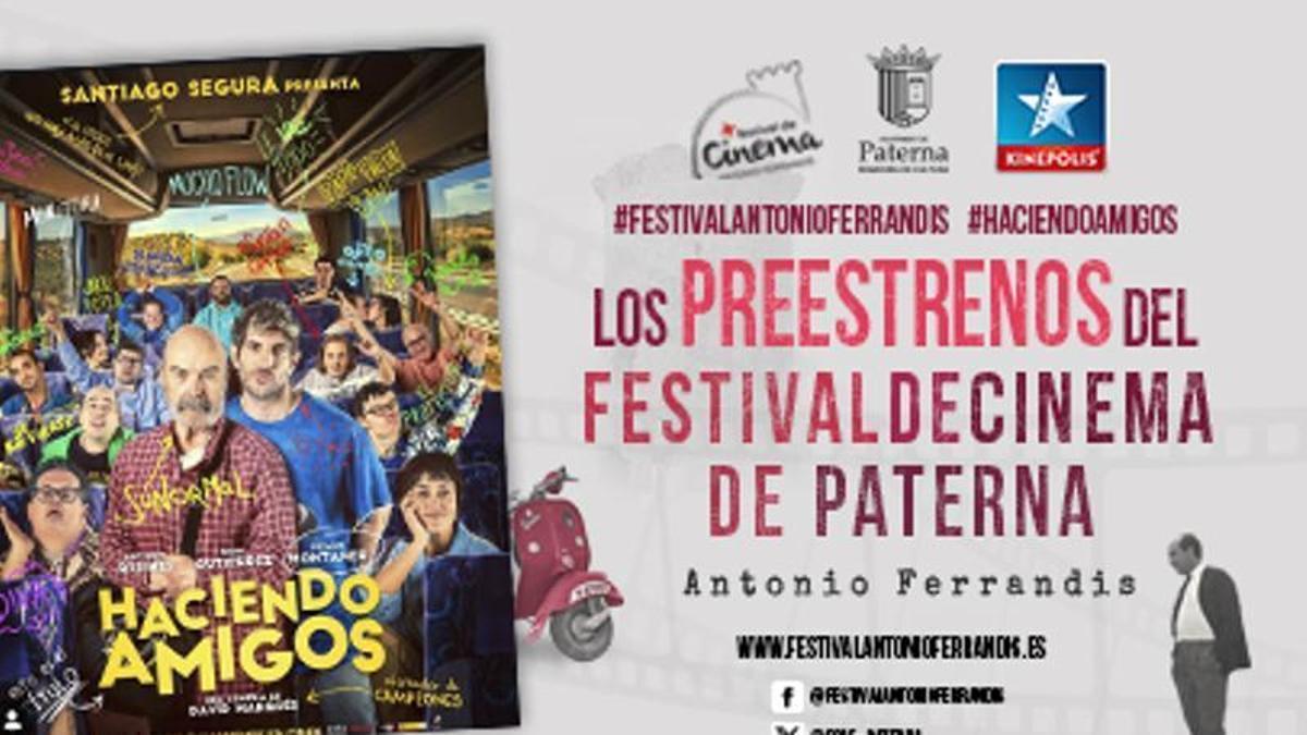Preestreno de "Haciendo Amigos" del Festival de Cine Antonio Ferrandis de Paterna.