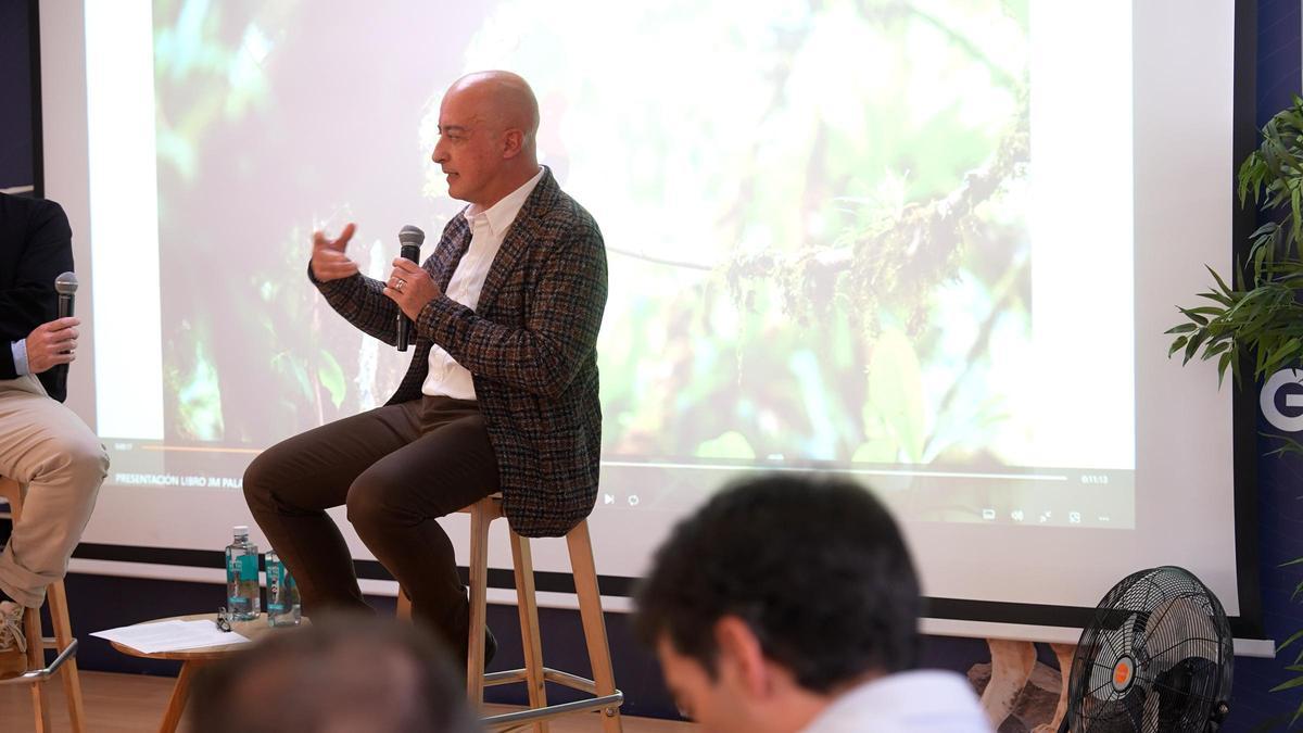 Josep María Palau, durante la presentación del libro.