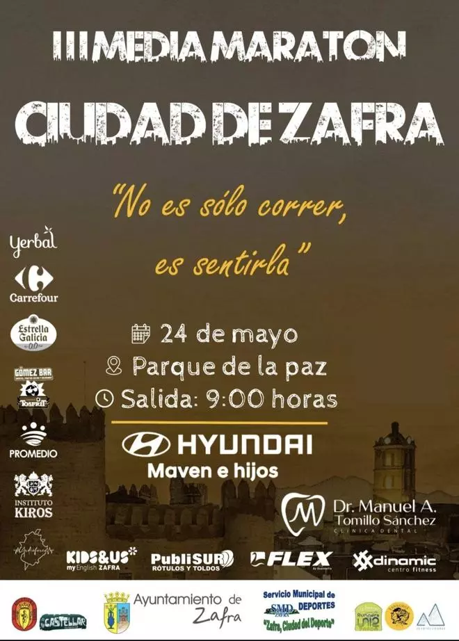 La III Media Maratón Ciudad de Zafra contará con la participación de más de 500 corredores