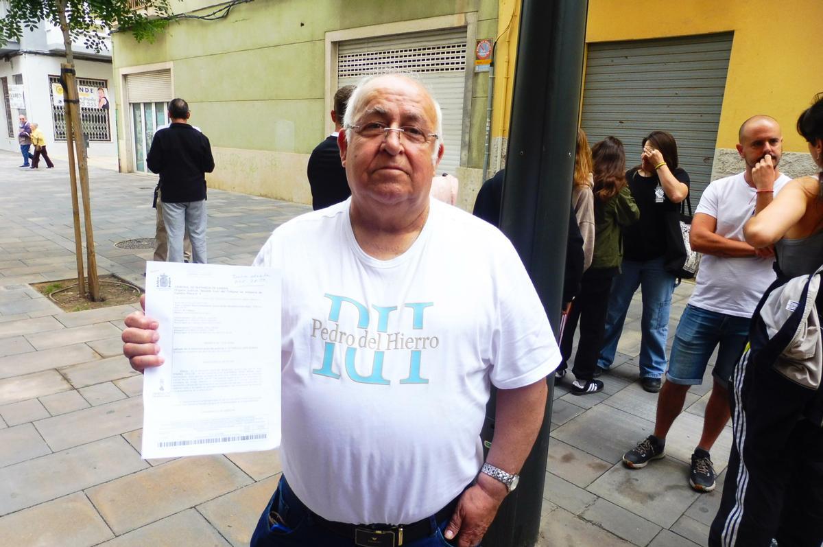 José Miñana, el propietario que reclama la deuda.