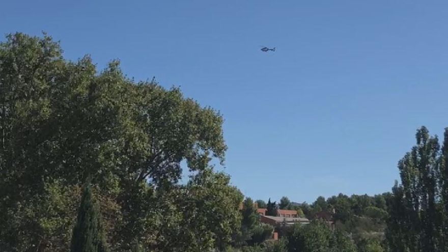 Un helicóptero participa en la búsqueda de la mujer desaparecida en Requena