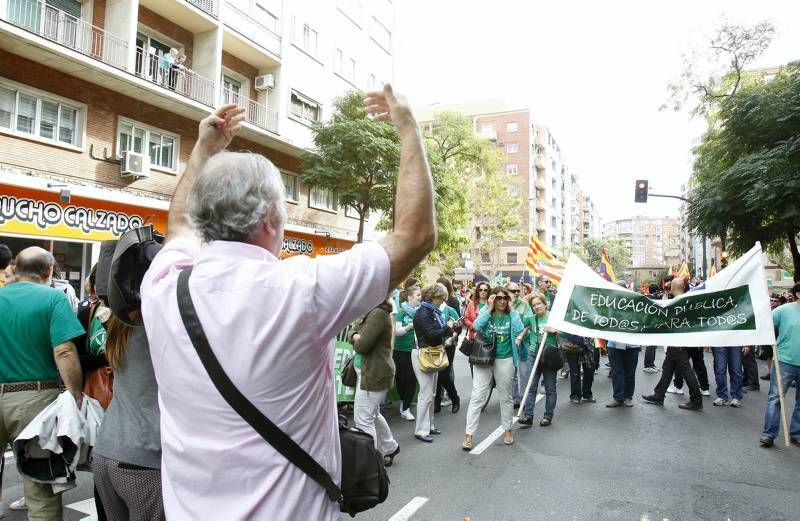 Fotogalería: Huelga educativa en Zaragoza