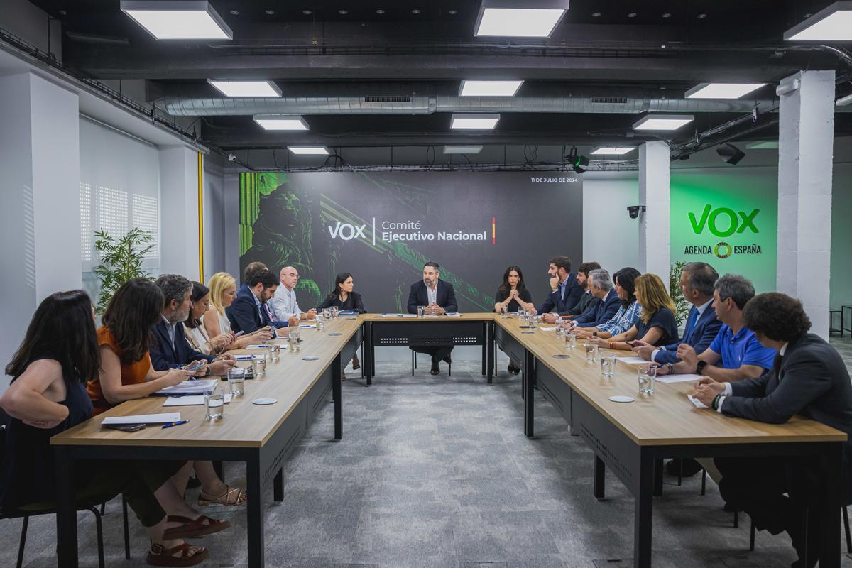 Santiago Abascal preside el Comité Ejecutivo Nacional de VOX