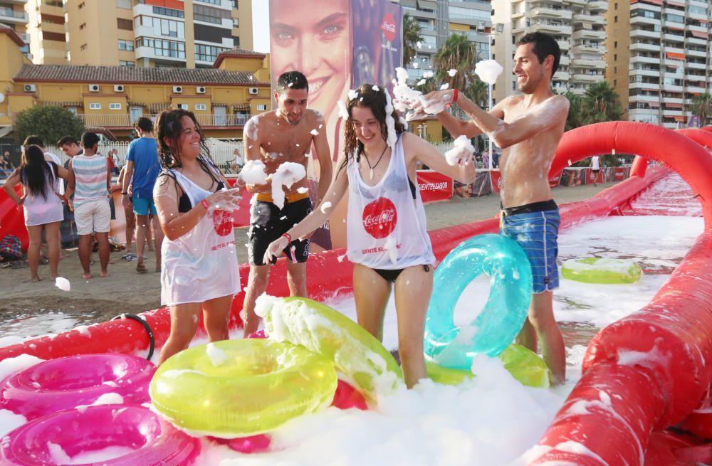 Coca cola celebra el fin del verano en La Malagueta