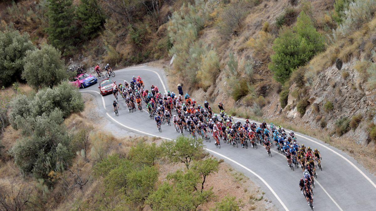 Ciclistas en la 9º etapa de la Vuelta a España 2021.