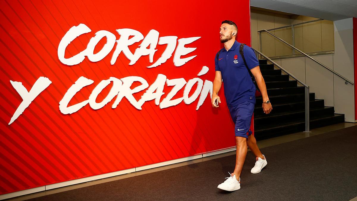 Koke, en el interior del Wanda Metropolitano