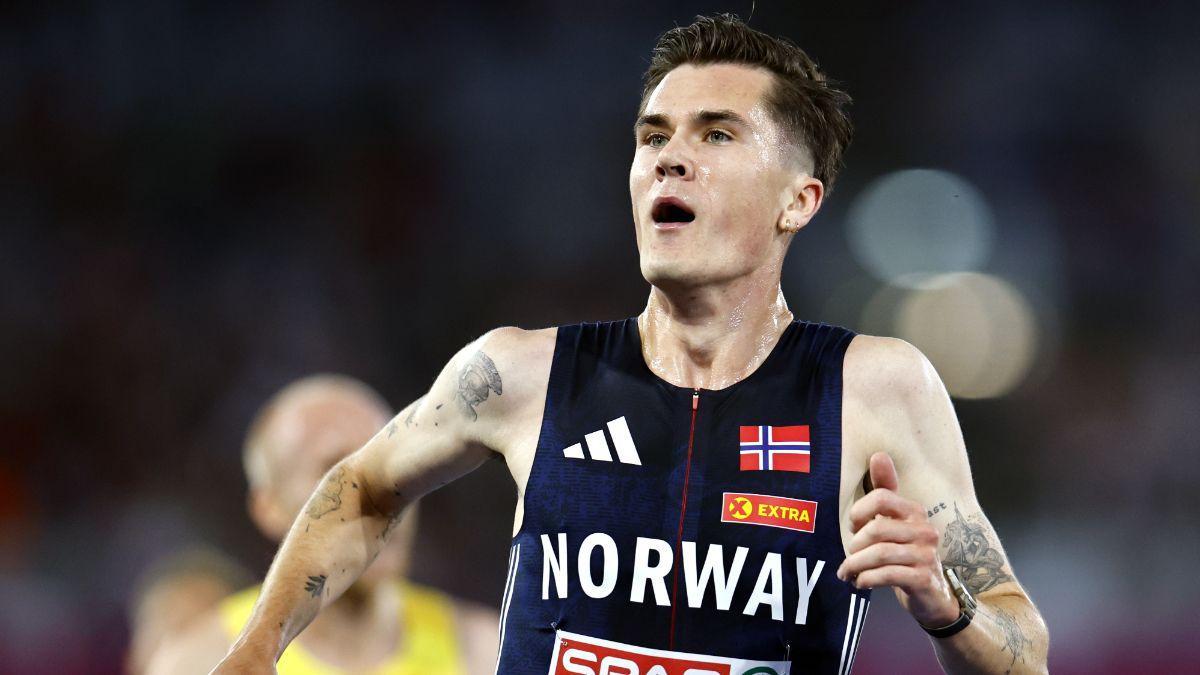 Jakob Ingebrigtsen logró su cuarto europeo en 5.000.