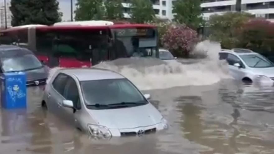 Un conductor de Avanza deja estas polémicas imágenes tras la tormenta