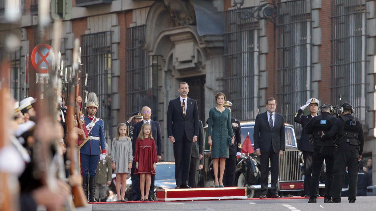 La Familia Real junto a Mariano Rajoy en la ceremonia de Apertura de la XII Legislatura