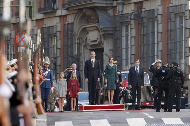 La Familia Real junto a Mariano Rajoy en la ceremonia de Apertura de la XII Legislatura
