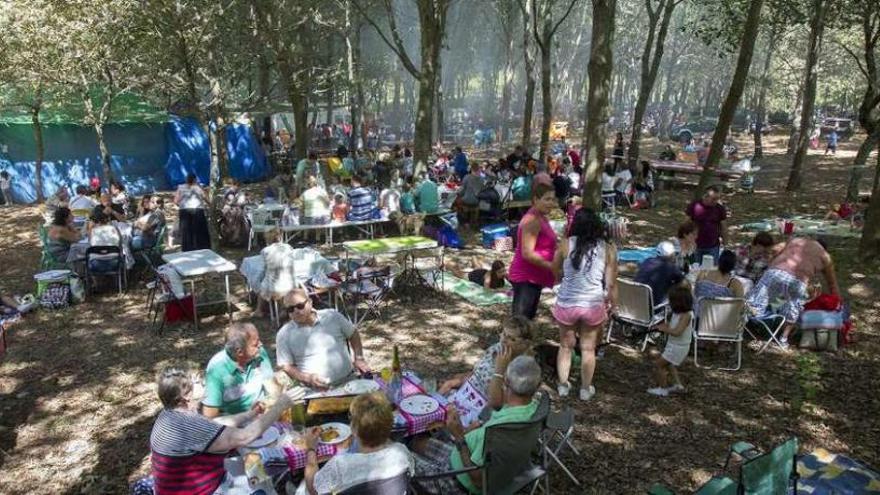 Miles de personas desfilaron a lo largo de todo el día por el Parque Forestal de Cotogrande. // M. Canosa