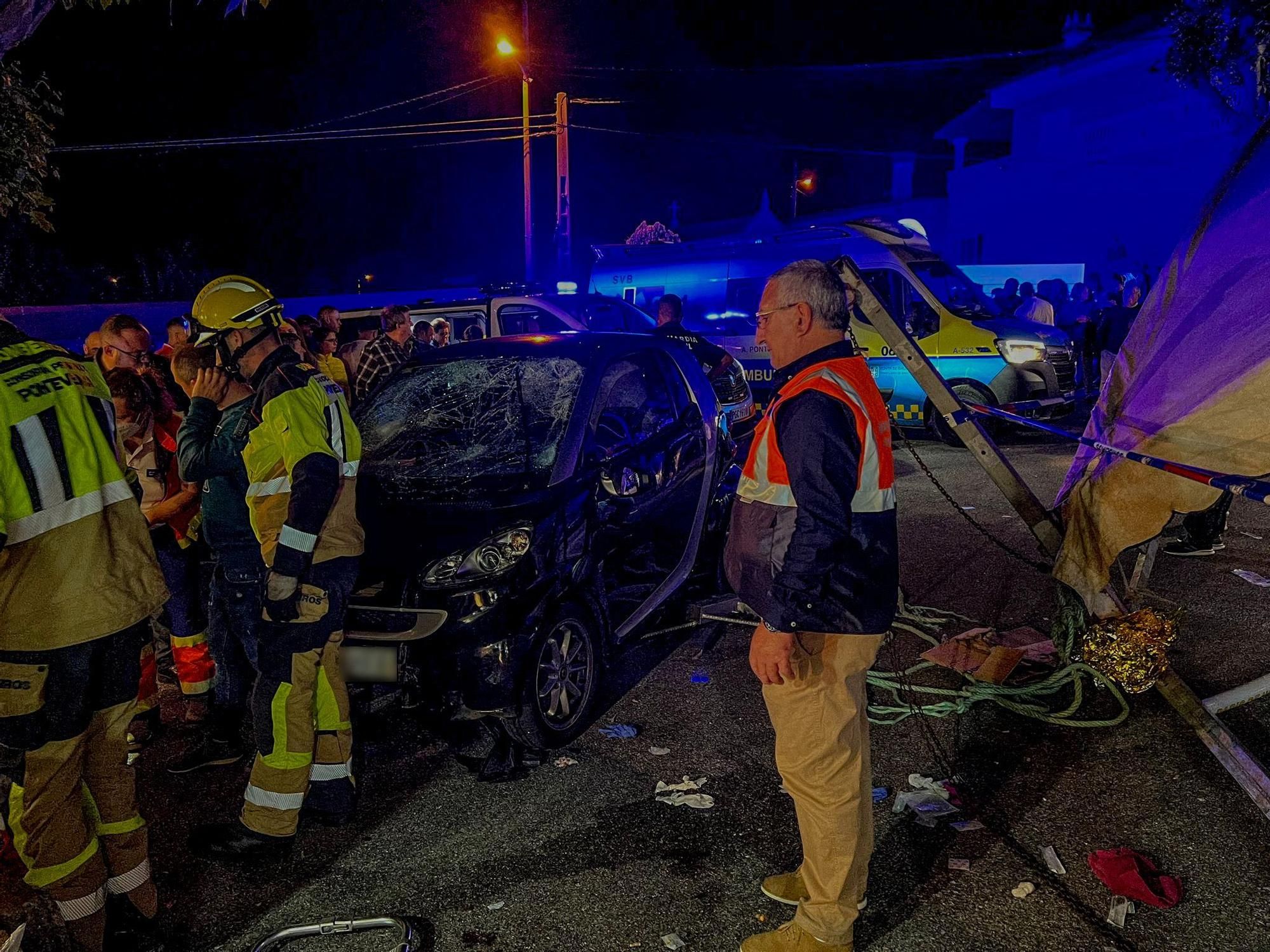 Atropello múltiple en Vilanova de Arousa: 18 personas necesitaron atención sanitaria