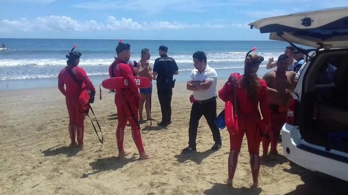 Fallece un bañista en Playa del Inglés