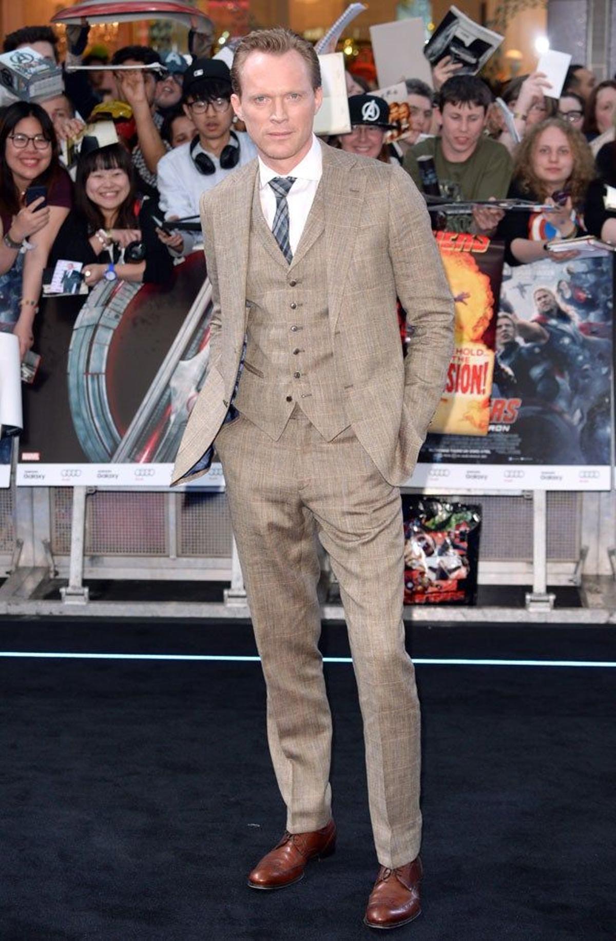 Paul Bettany en el estreno londinense de 'Los Vengadores: la era de Ultrón'