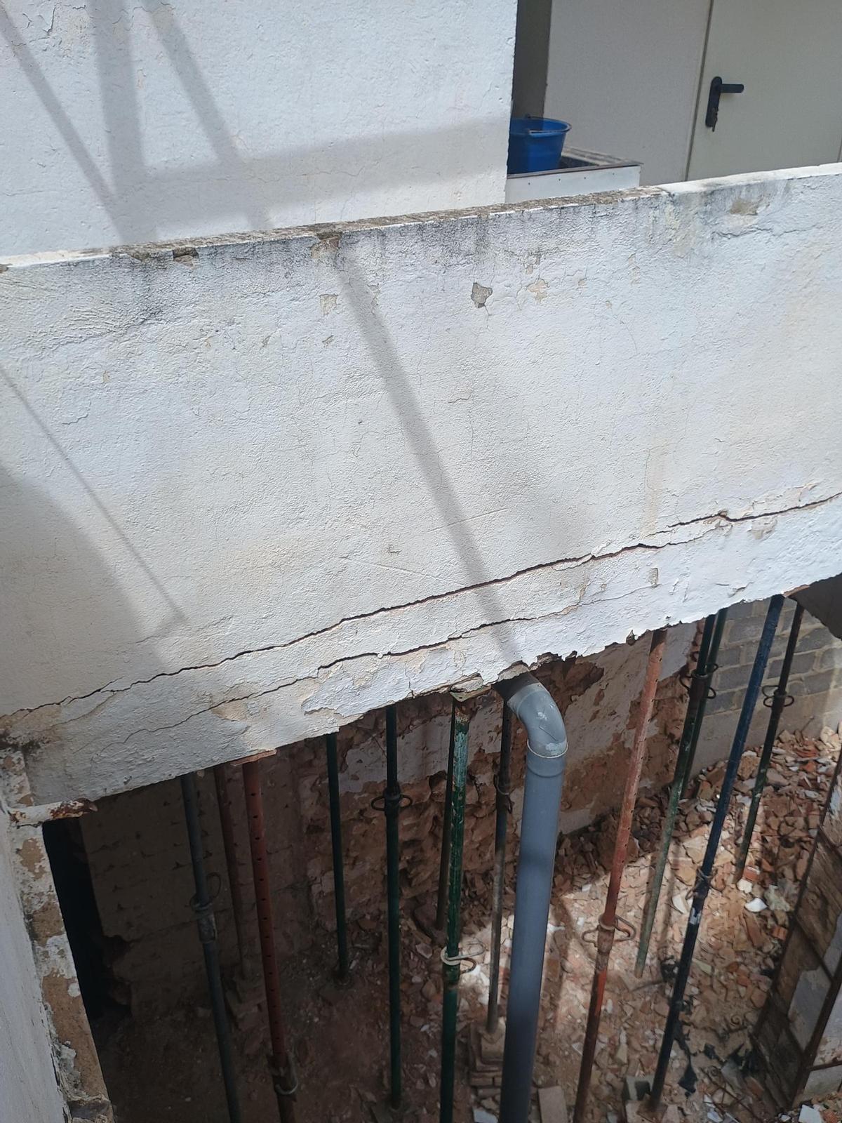 Estructura del patio interior de la vivienda.