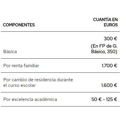 la seguridad Biblioteca troncal impaciente Vuelta al cole: Becas 2021-2022 para FP, Bachillerato y otros estudios no  universitarios