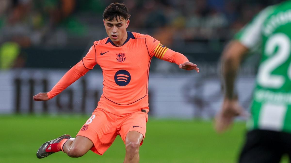 Pedri, en el duelo ante el Betis