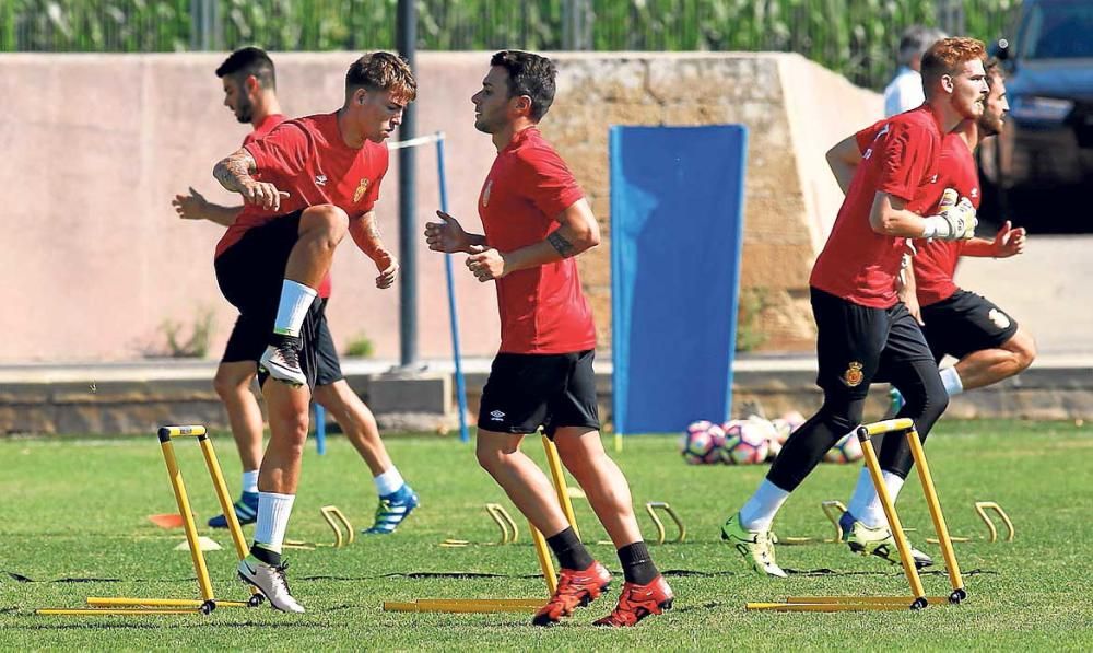 Primera sesión de entrenamiento en Son Bibiloni.