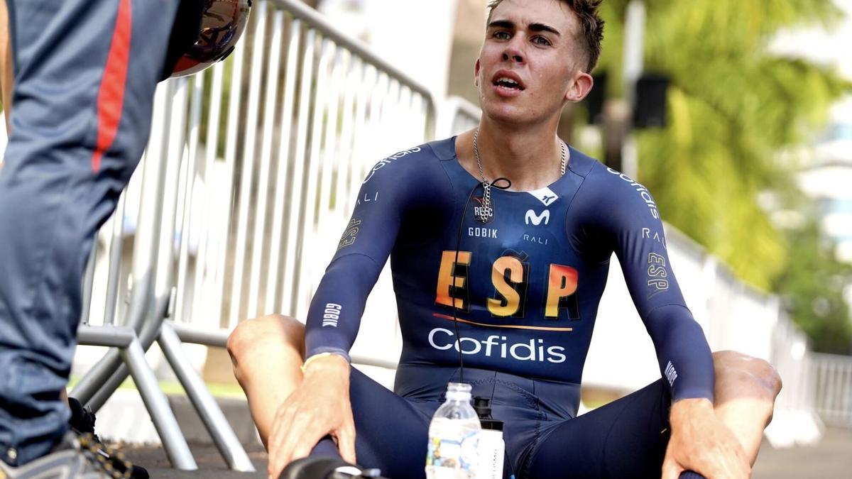 Benjamín Noval, tras la contrarreloj del Mundial junior