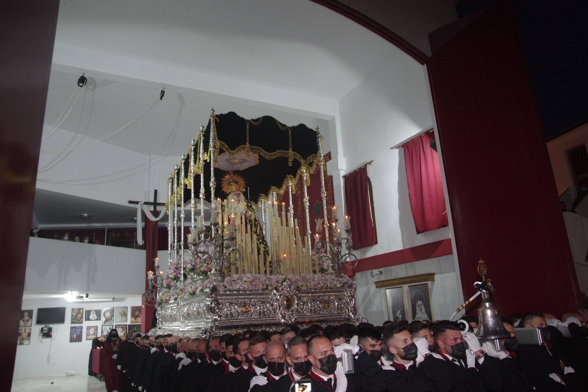 Traslado del Cristo de la Hermandad y la Caridad y la Virgen de los Dolores, en Puerto de la Torre