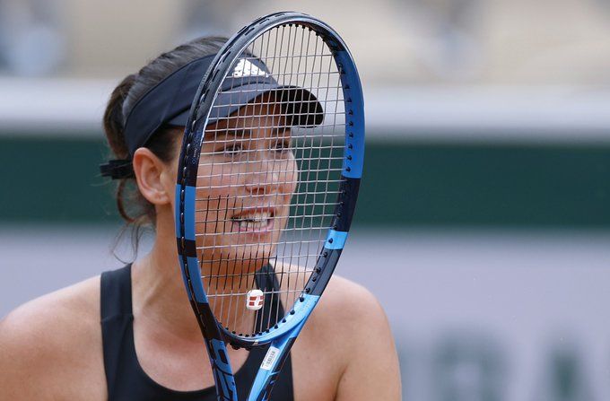 Muguruza, en su estreno en París